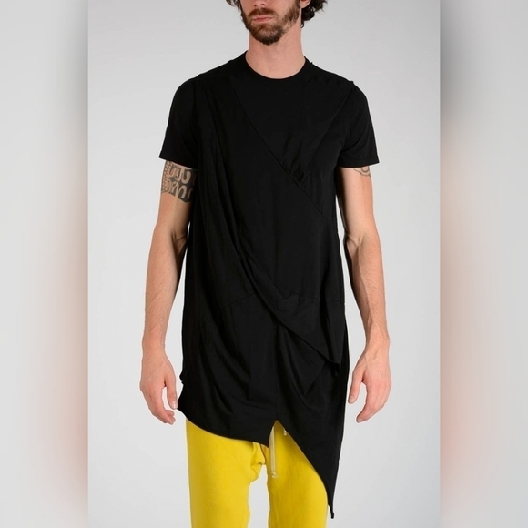 𝅺RICK Owens Drkshdw Swirl tshirt in Natural color size S BNWT - Picture 4 of 15